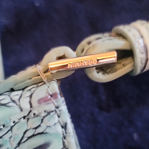 Brahmin Mint Croc Embossed Crossbody - Picture 11 of 12